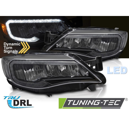 Fari Anteriori LED Nero per Subaru Wrx 2008-2014 (Cod. TT-LPSU23)