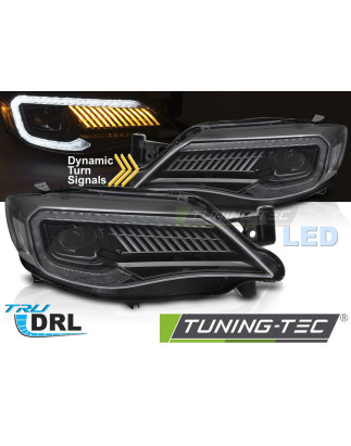 Fari Anteriori LED Nero per Subaru Wrx 2008-2014 (Cod. TT-LPSU22)