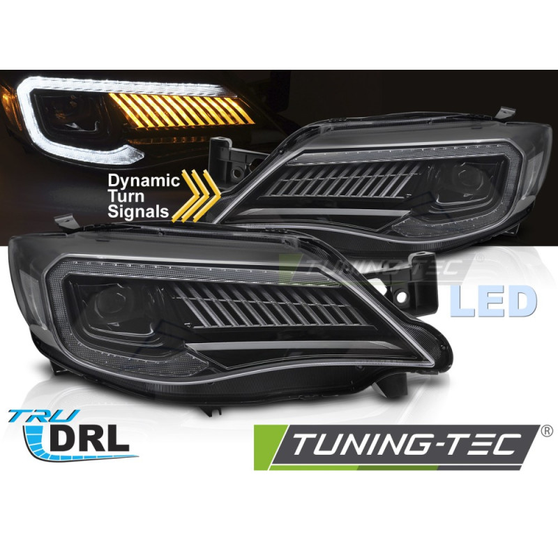 Fari Anteriori LED Nero per Subaru Wrx 2008-2014 (Cod. TT-LPSU22)