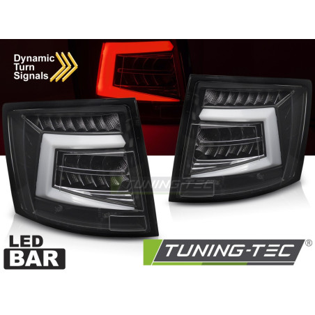 Fanali Posteriori LED Nero per Skoda Octavia Iii Sw OEM Bulb 2012-2020 (Cod. TT-LDSK17)