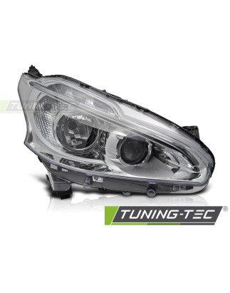 Fari Anteriori LED Cromato per Peugeot 208 2012-2015 (Cod. TT-FPE01R)