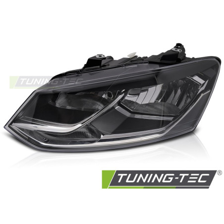 Fari Anteriori Nero per Volkswagen Polo 6R 2014-2017 (Cod. TT-FVW20L)