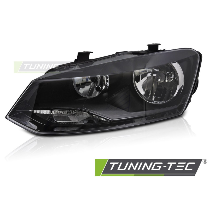 Fari Anteriori Nero per Volkswagen Polo 6R 2009-2014 (Cod. TT-FVW19L)