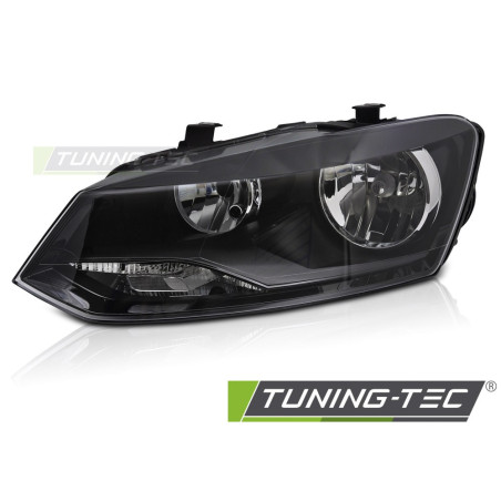 Fari Anteriori Nero per Volkswagen Polo 6R 2009-2014 (Cod. TT-FVW19L)