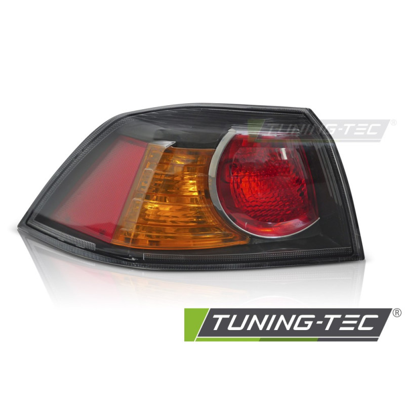 Fanali Posteriori Nero per Mitsubishi Lancer 4D 2008-2016 (Cod. TT-RMI02L)