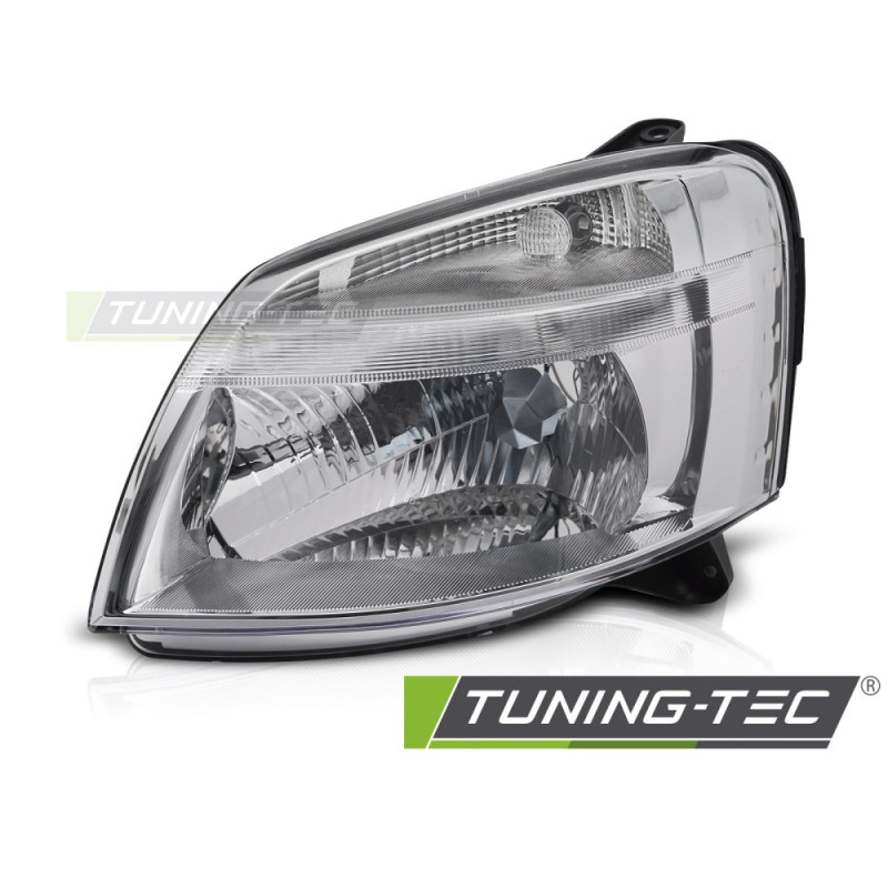 Fari Anteriori Cromato per Citroën Berlingo Peugeot Partner 2002-2010 (Cod. TT-FCI02L)