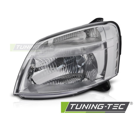 Fari Anteriori Cromato per Citroën Berlingo Peugeot Partner 2002-2010 (Cod. TT-FCI02L)