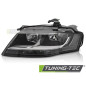 Fari Anteriori Nero per Audi A4 B8 2008-2011 (Cod. TT-FAU12L)