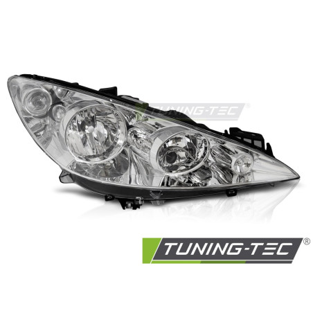 Fari Anteriori LED Cromato per Peugeot 308 2007-2010 (Cod. TT-FPE02R)