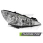 Fari Anteriori LED Cromato per Peugeot 308 2007-2010 (Cod. TT-FPE02R)
