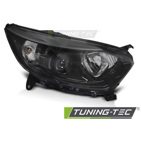 Fari Anteriori Nero per Renault Captur I 2013-2017 (Cod. TT-FRE02R)