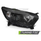 Fari Anteriori Nero per Renault Captur I 2013-2017 (Cod. TT-FRE02R)