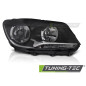 Fari Anteriori Nero per Volkswagen Caddy Touran 2011-2014 (Cod. TT-FVW09R)