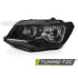 Fari Anteriori Nero per Volkswagen Caddy 2015-2020 (Cod. TT-FVW10L)