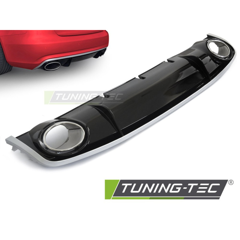 Fanali Posteriori Nero Lucido Nero per Audi A4 B8 2012-2015 (Cod. TT-ZTAU03)