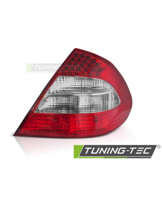 Fanali Posteriori LED LED Rosso/bianco per Mercedes-Benz W211 4D 2006-2009 (Cod. TT-RME01R)