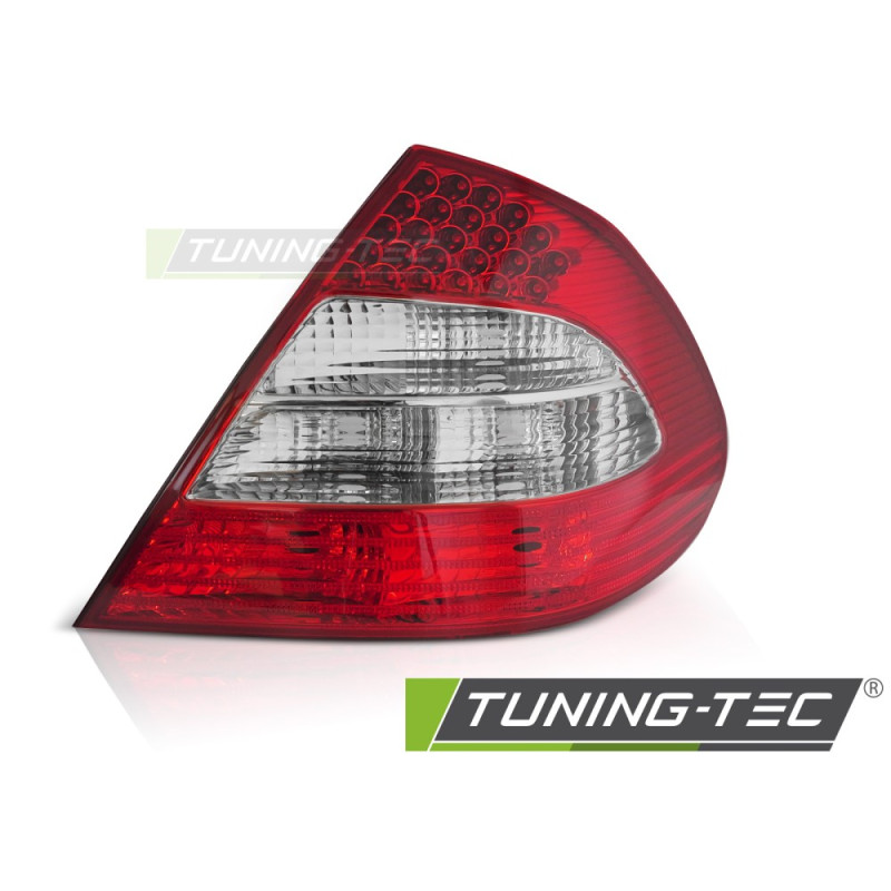 Fanali Posteriori LED LED Rosso/bianco per Mercedes-Benz W211 4D 2006-2009 (Cod. TT-RME01R)