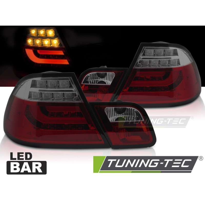 Fanali Posteriori LED Rosso Fumé per BMW E46 2003-2006 (Cod. TT-LDBMR2)