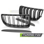 Griglia Frontale Nero Opaco Nero per BMW Serie 3 E90 E91 2005-2008 (Cod. TT-GRBMF6)