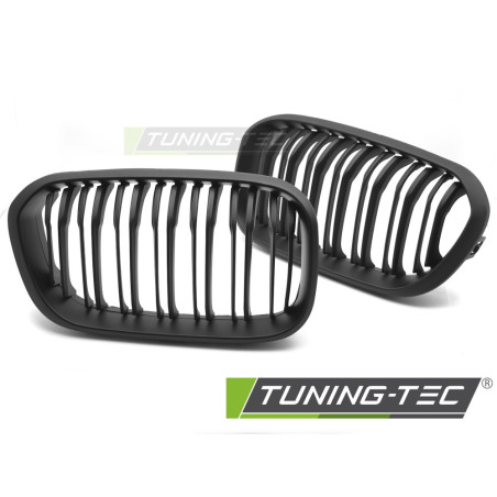 Griglia Frontale Nero Opaco Doppia Barra Nero per BMW F20/F21 Lci 2015-2018 (Cod. TT-GRBMG4)
