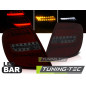 Fanali Posteriori LED Rosso Fumé per Mercedes-Benz Classe C W204 2007-2010 (Cod. TT-LDME84)