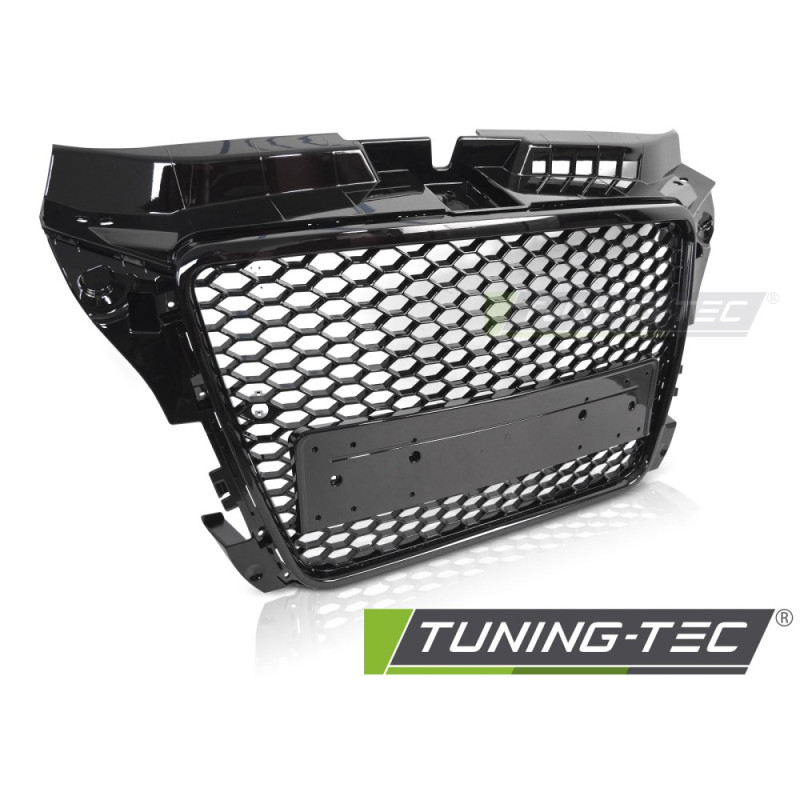 Griglia Frontale Nero Lucido Nero per Audi A3 8P 2008-2012 (Cod. TT-GRAU93)