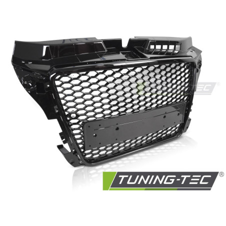 Griglia Frontale Nero Lucido Nero per Audi A3 8P 2008-2012 (Cod. TT-GRAU93)