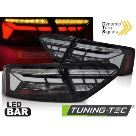 Fanali Posteriori LED Nero per Audi A5 OEM Bulb 2011-2016 (Cod. TT-LDAUJ6)