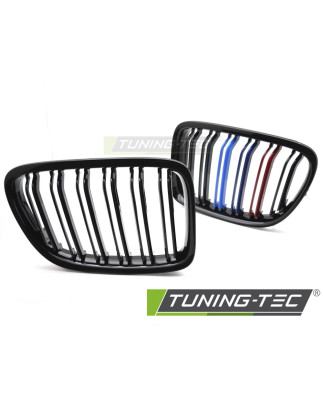 Griglia Frontale Nero Lucido Doppia Barra Nero per BMW X1 E84 2009-2014 (Cod. TT-GRBMU2)