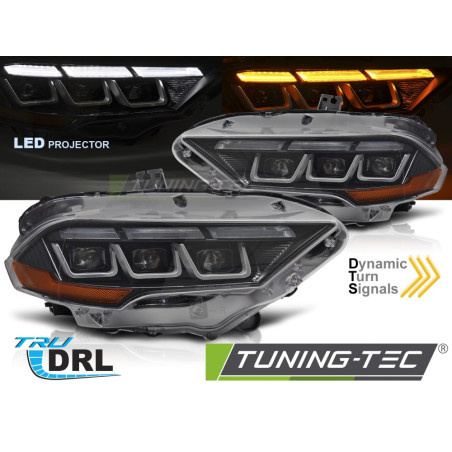Fari Anteriori Nero per Ford Mustang 2018-2021 (Cod. TT-LPFOC3)