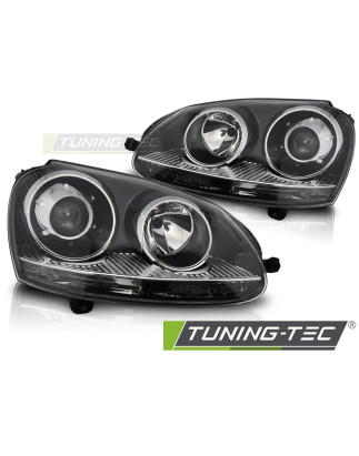 Fari Anteriori Nero per Volkswagen Golf V 2003-2009 (Cod. TT-LPVWZ4)