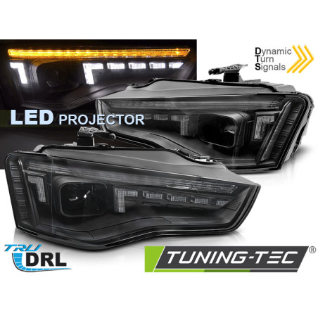 Fari Anteriori LED Nero per Audi A5 2011-2016 (Cod. TT-LPAUH0)