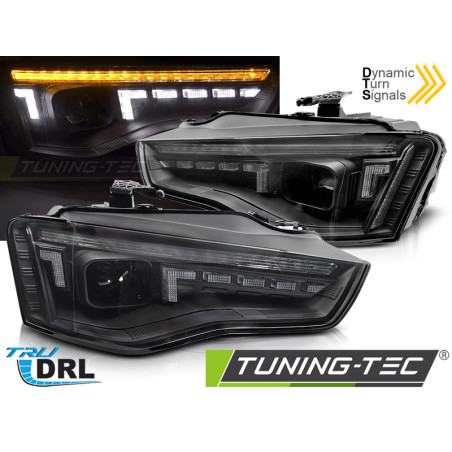 Fari Anteriori LED Nero per Audi A5 2011-2016 (Cod. TT-LPAUG8)