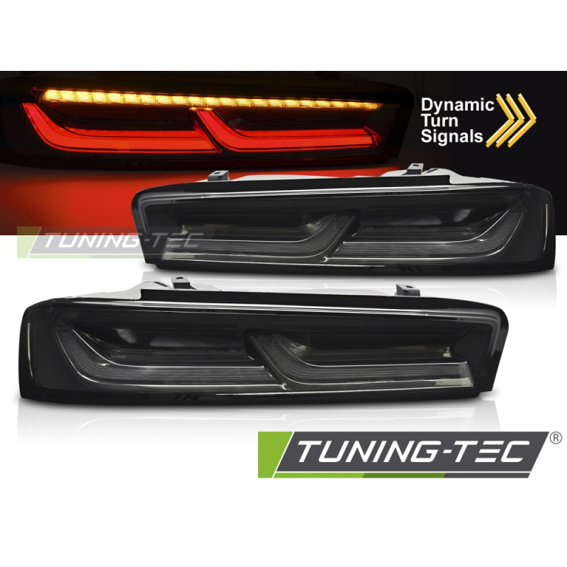 Fanali Posteriori LED Nero per Chevrolet Camaro 2016-2018 (Cod. TT-LDCT06)