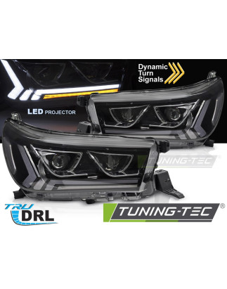 Fanali Posteriori LED Nero per Toyota Hilux 2016-2020 (Cod. TT-LPTO39)