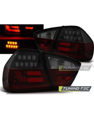 Fanali Posteriori LED Nero Rosso Fumé per BMW Serie 3 E90 03/2005-08/2008 (Cod. TT-LDBMN6)