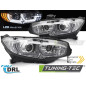 Fari Anteriori Luci Diurne DRL LED Cromato per Honda Civic X 2016-2021 (Cod. TT-LPHO38)