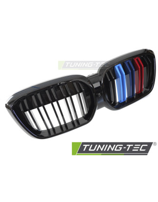 Griglia Frontale Nero Lucido Doppia Barra Nero per BMW Ix3 G08 Lci 2021-2025 (Cod. TT-GRBMX2)