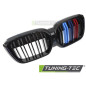 Griglia Frontale Nero Lucido Doppia Barra Nero per BMW Ix3 G08 Lci 2021-2025 (Cod. TT-GRBMX2)