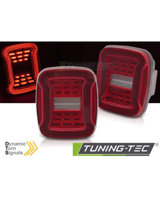 Fanali Posteriori LED Rosso/bianco per Jeep Wrangler Yj /tj 96-06 1991-1996 (Cod. TT-LDCH44)