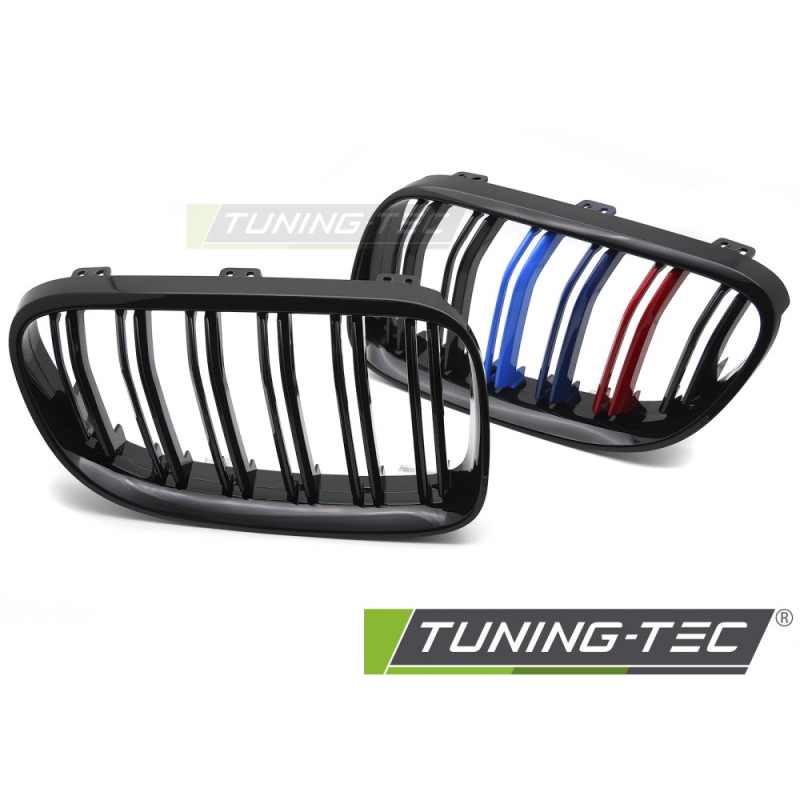 Griglia Frontale Nero Lucido Doppia Barra Nero per BMW E92/E93 Lci 2010-2013 (Cod. TT-GRBMI8)