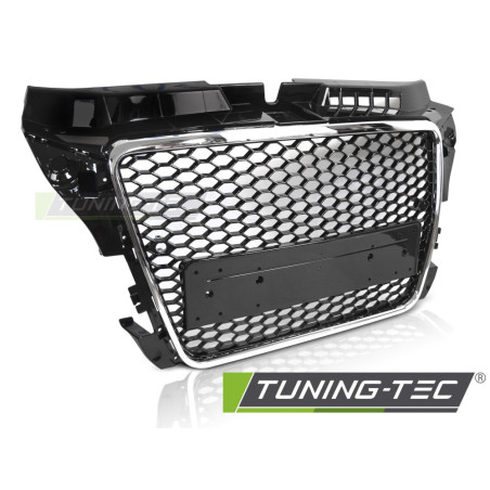 Griglia Frontale Cromato Nero per Audi A3 8P 2008-2012 (Cod. TT-GRAU94)