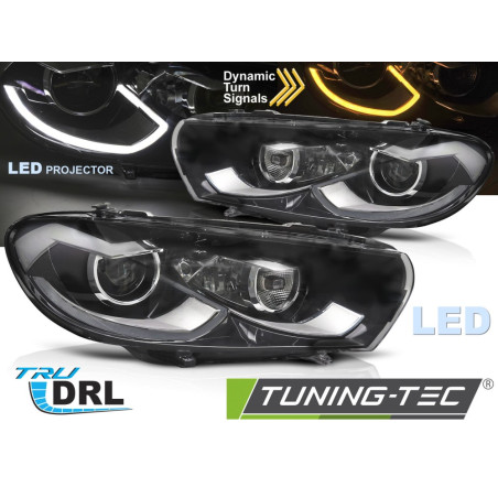 Fari Anteriori Luci Diurne DRL LED per Volkswagen Scirocco Iii 2008-2014 (Cod. TT-LPVWZ2)