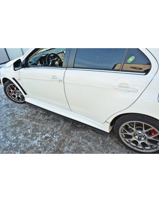 Diffusori minigonne racing Mitsubishi Lancer Evo X (Cod. M-MI-LA-10-EVO-CNC-SD1A)