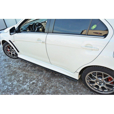 Diffusori minigonne racing Mitsubishi Lancer Evo X (Cod. M-MI-LA-10-EVO-CNC-SD1A)