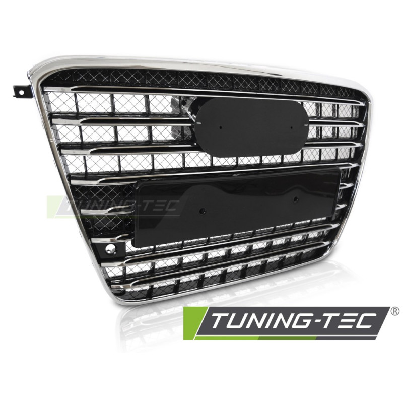 Griglia Frontale Cromato Nero per Audi A8 D4 2009-2013 (Cod. TT-GRAUC1)