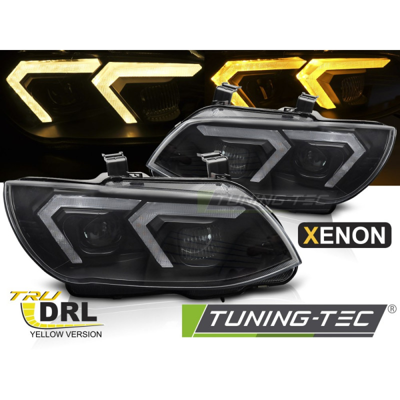 Fari Anteriori Luci Diurne DRL LED Nero per BMW E92/E93 Lci 2010-2013 (Cod. TT-LPBMS6)