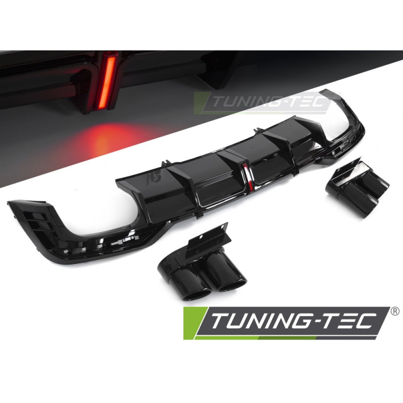 Fanali Posteriori LED Nero Lucido Nero per Audi A5 F5 2019-2023 (Cod. TT-ZTAU11)