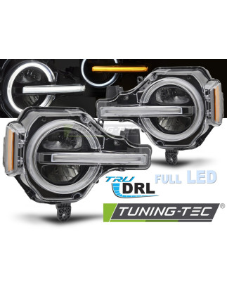 Fari Anteriori Luci Diurne DRL LED Nero per Ford Bronco 2021-2024 (Cod. TT-LPFOD3)
