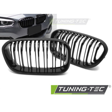 Griglia Frontale Nero Lucido Doppia Barra Nero per BMW F20/F21 Lci 2015-2018 (Cod. TT-GRBMG3)